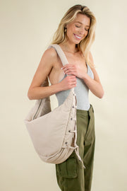 XL Soft Touch Puff Shoulder Bag