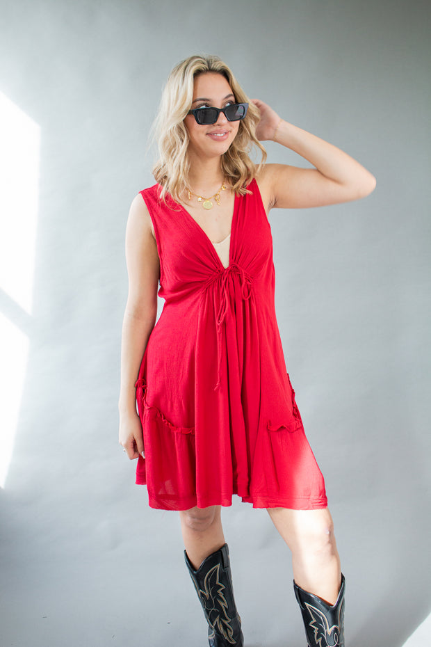 Fiona Dress Red