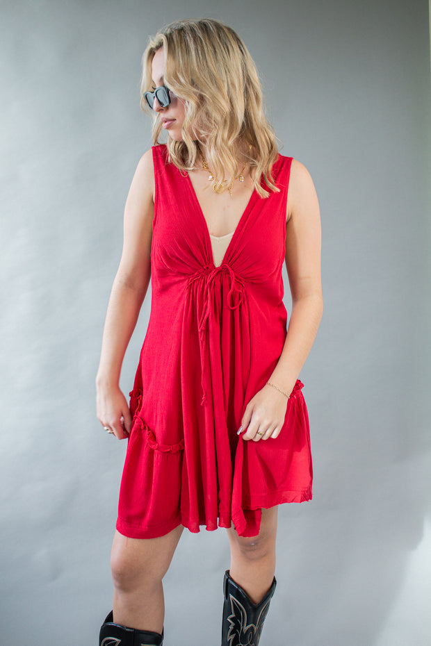 Fiona Dress Red