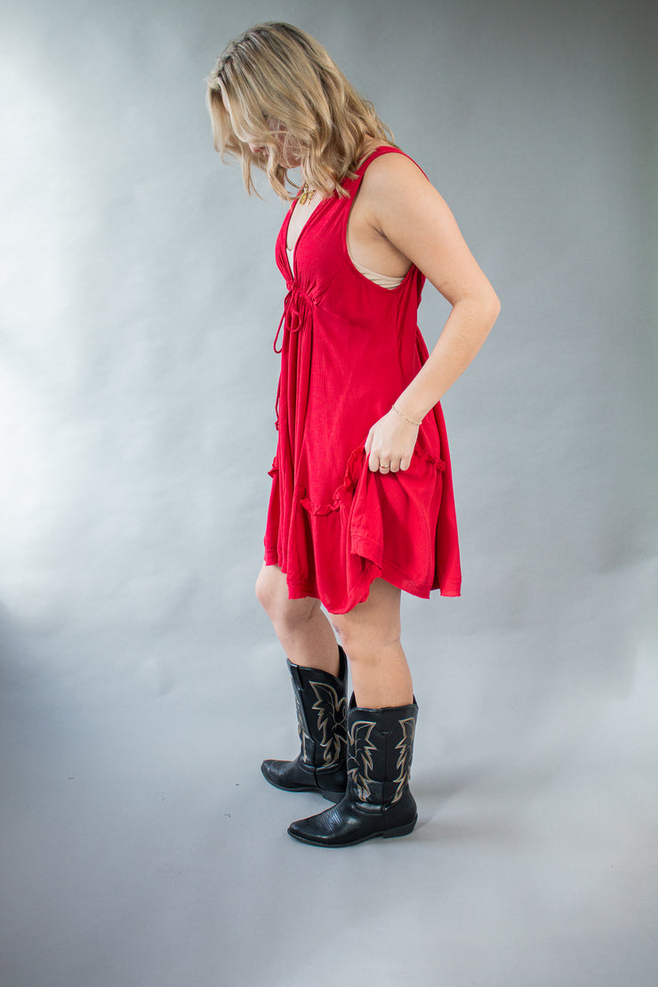 Fiona Dress Red