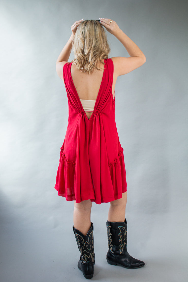 Fiona Dress Red