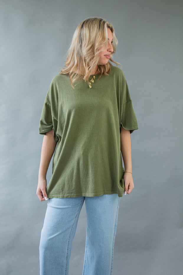 Scarlett Oversized Top Olive