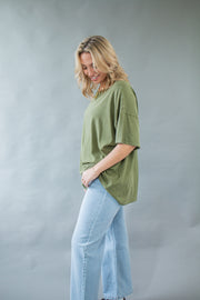 Scarlett Oversized Top Olive