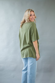 Scarlett Oversized Top Olive