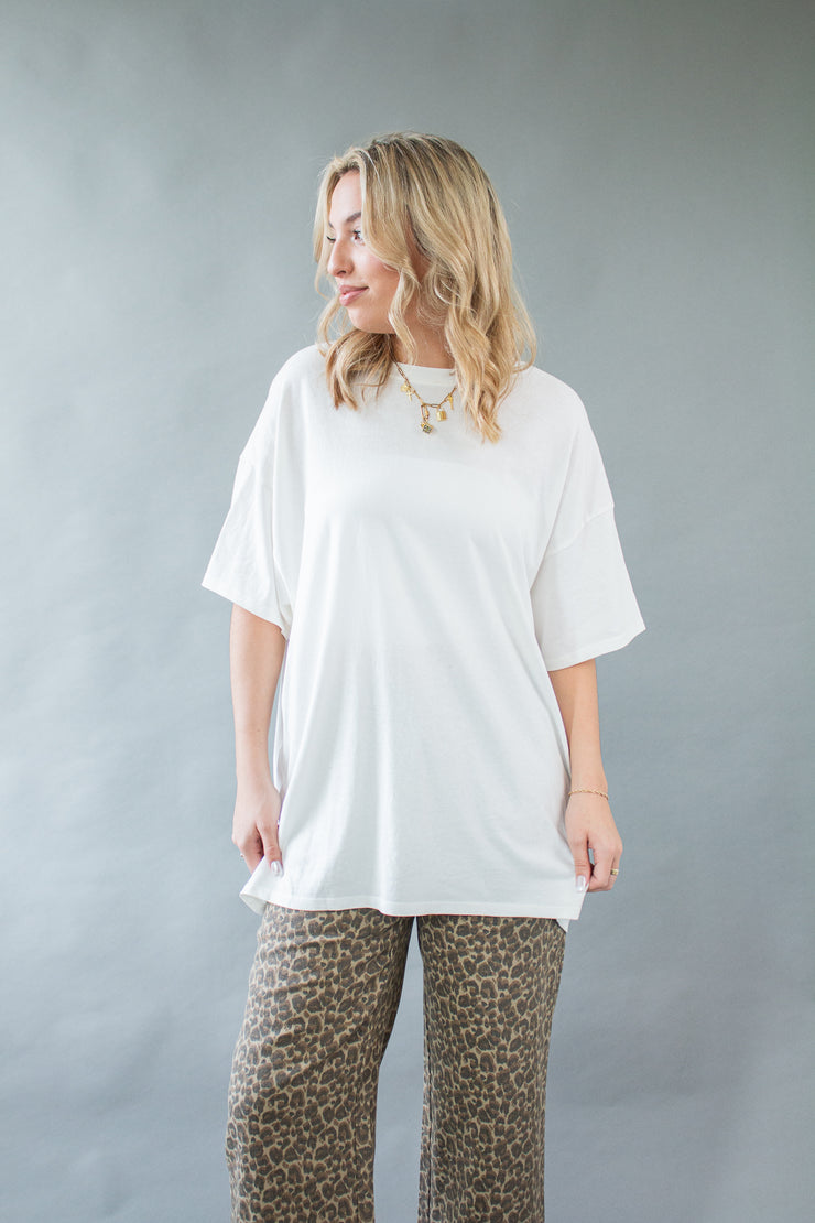 Scarlett Oversized Top White