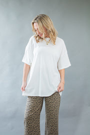 Scarlett Oversized Top White