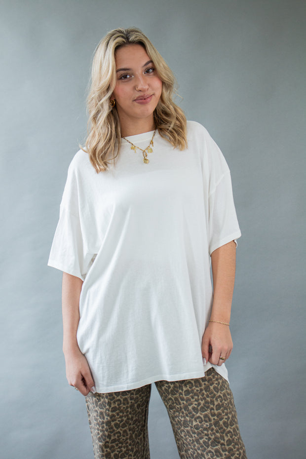 Scarlett Oversized Top White