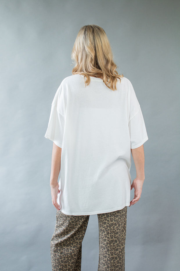 Scarlett Oversized Top White