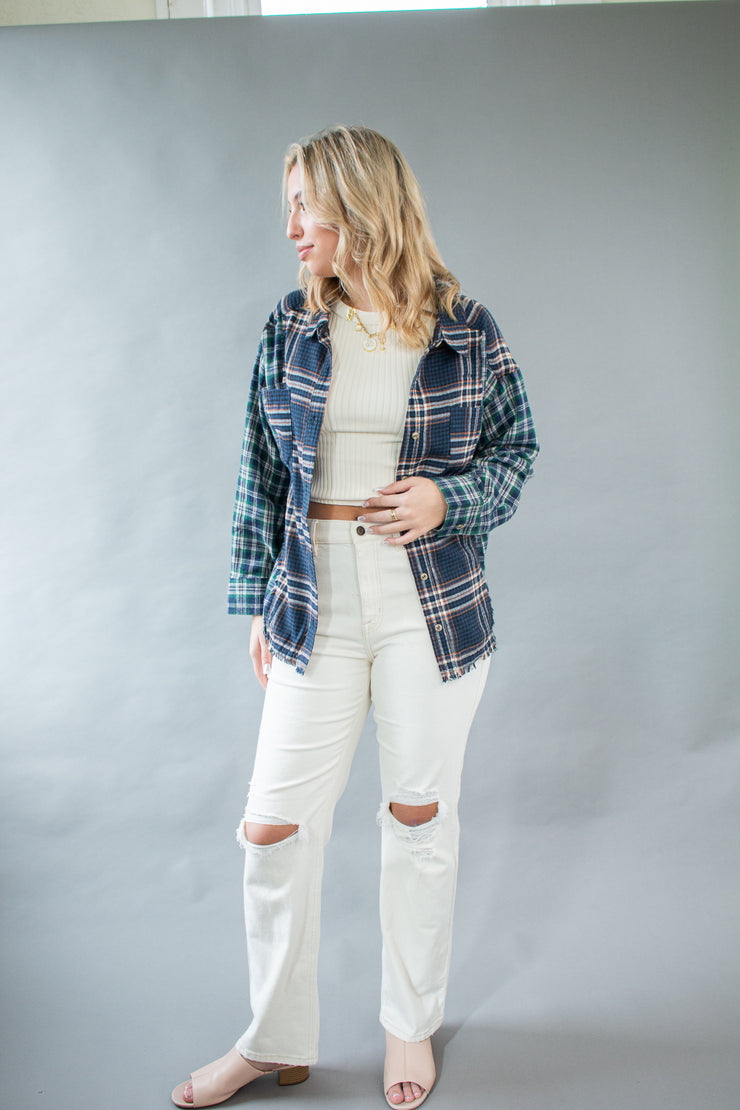 Fireside Flannel Top