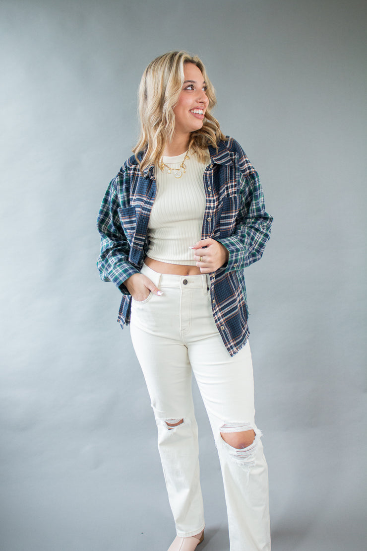 Fireside Flannel Top