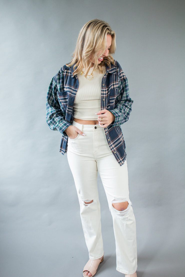 Fireside Flannel Top