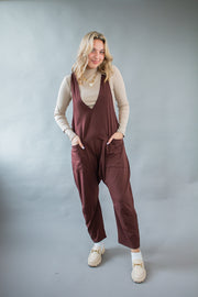 Claire Loose Fit Jumpsuit Brown