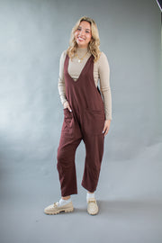 Claire Loose Fit Jumpsuit Brown