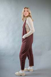 Claire Loose Fit Jumpsuit Brown