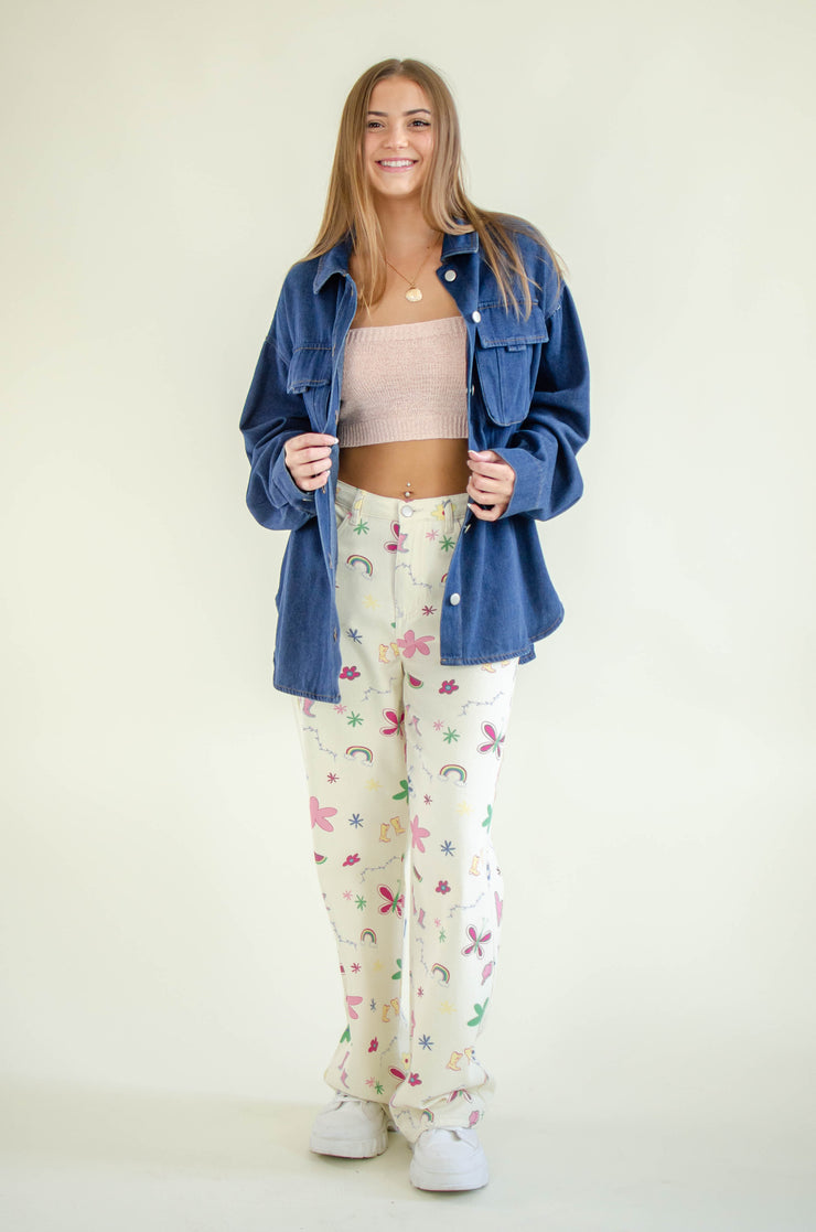 Aisha Oversized Denim Shacket