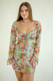 Liana Floral Dress Sage
