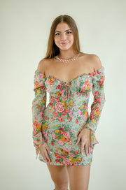 Liana Floral Dress Sage