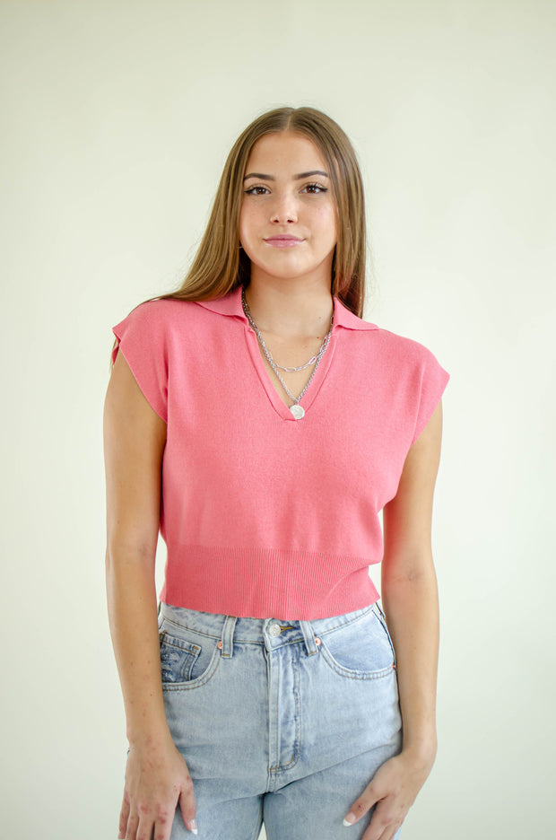 Back to Bliss Crop Top Pink