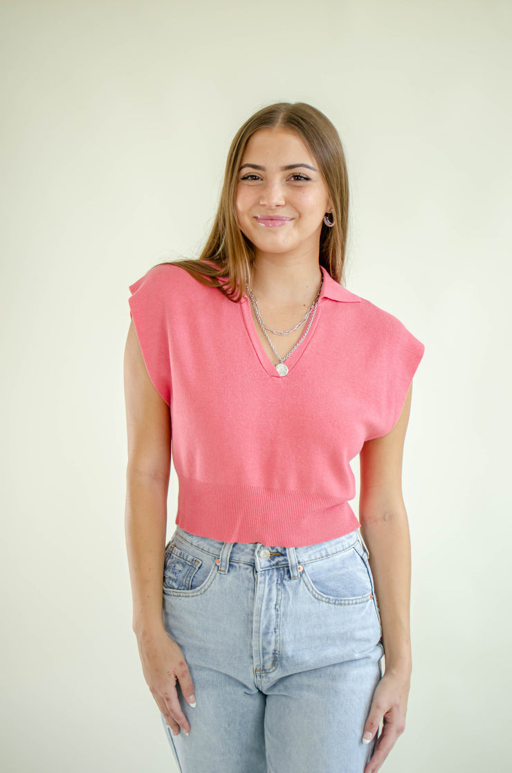 Back to Bliss Crop Top Pink