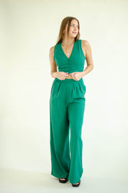 Christy Cropped Vest Green