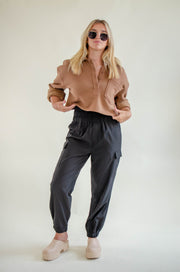 Railey Crop Sweater Mocha