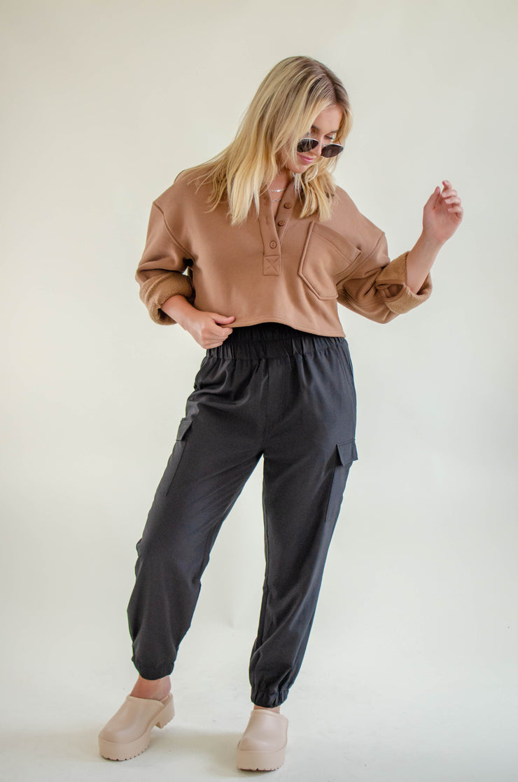 Railey Crop Sweater Mocha
