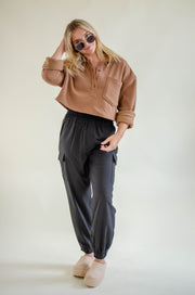 Railey Crop Sweater Mocha