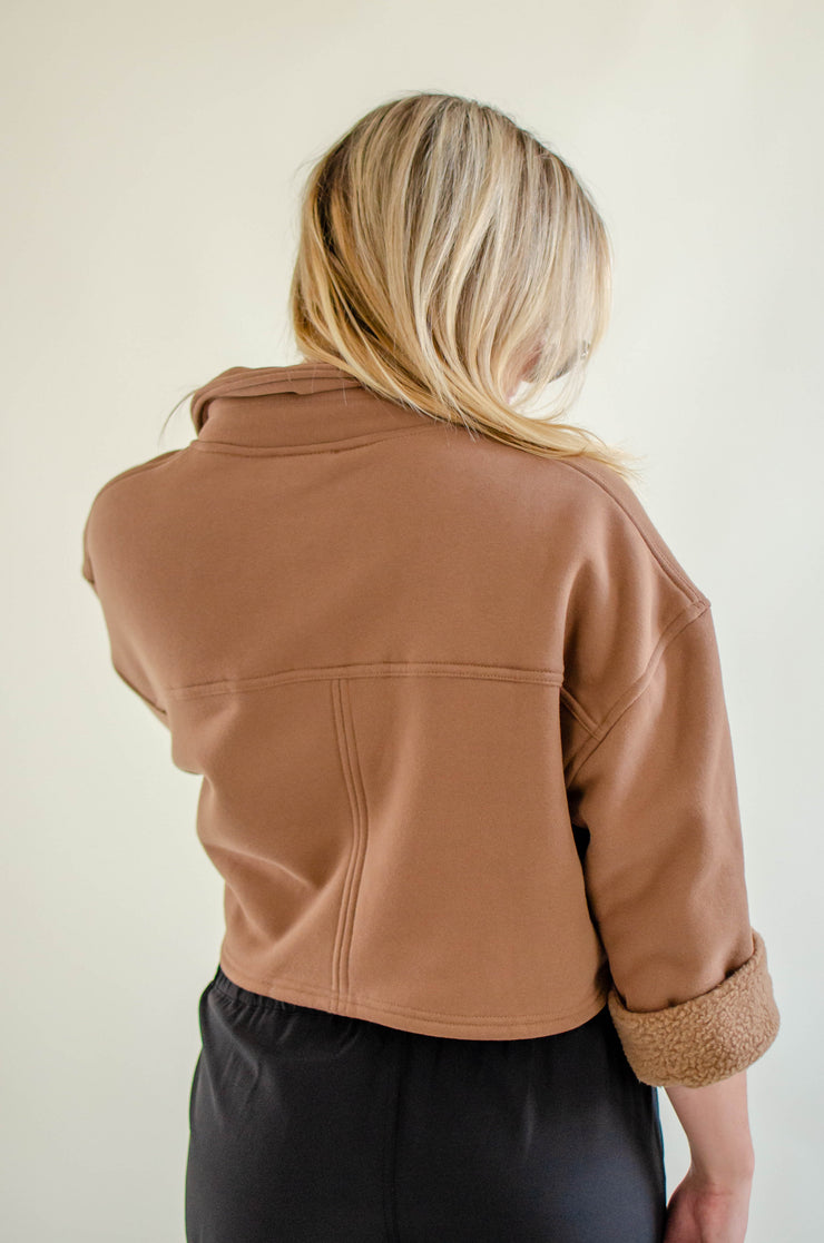 Railey Crop Sweater Mocha