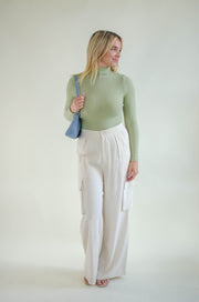 Catie Turtleneck Bodysuit Sage