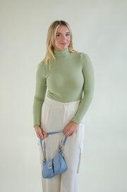 Catie Turtleneck Bodysuit Sage