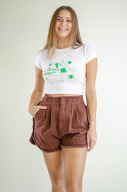 Space Cowgirl Crop Top Cream