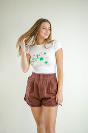 Space Cowgirl Crop Top Cream