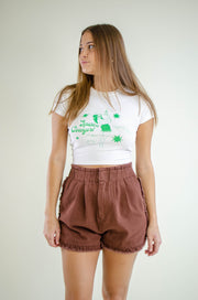 Space Cowgirl Crop Top Cream