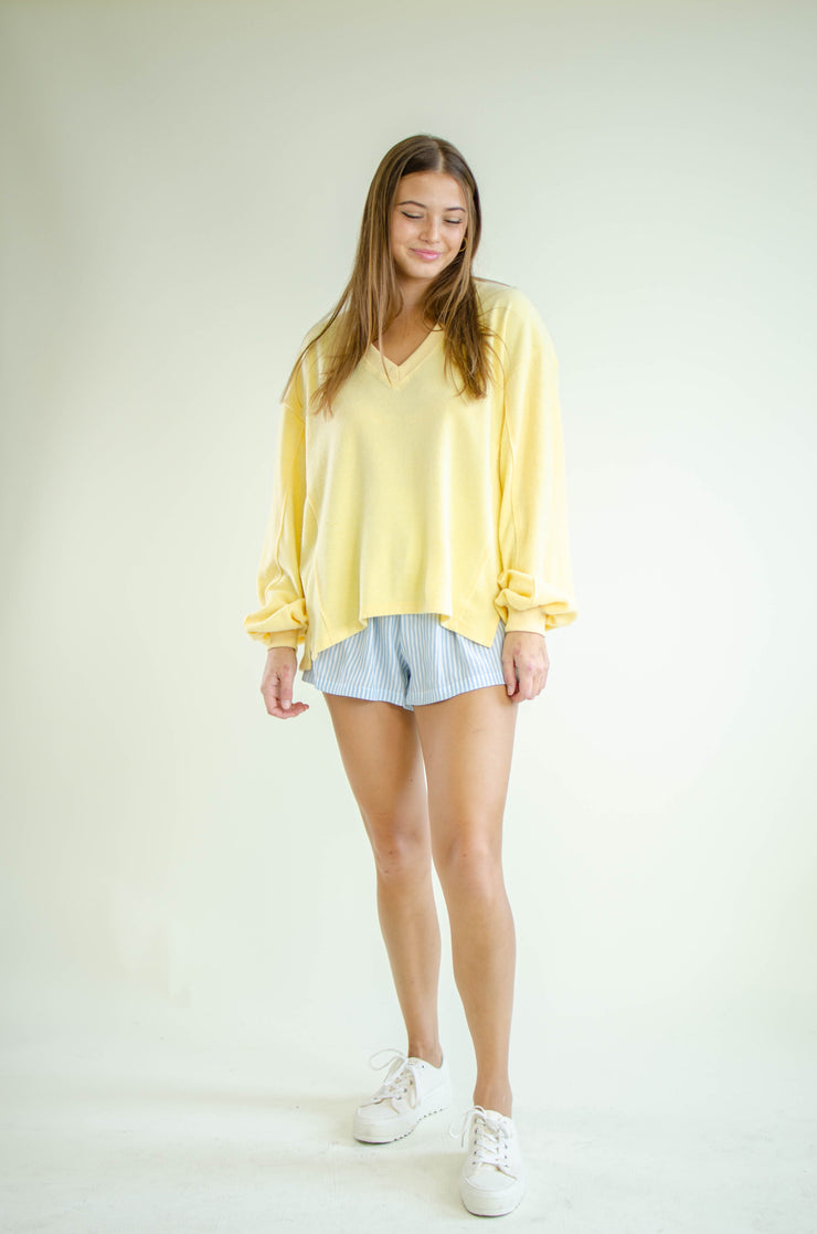 Diana Knit Pullover Yellow