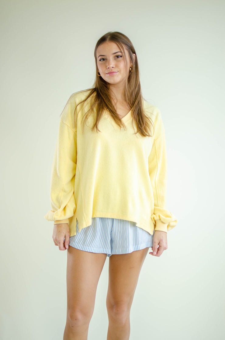 Diana Knit Pullover Yellow