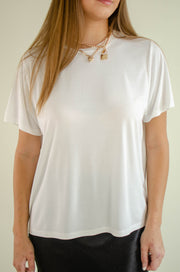 Tacoma Short Sleeve Top White