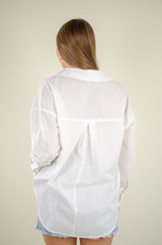 Viviana Button Up Top White