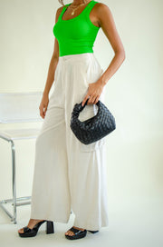 Ocean Wide Leg Pants Natural