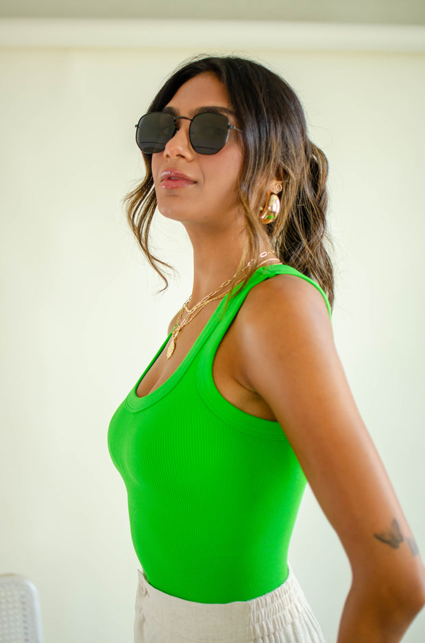 Metal Square Frame Sunglasses