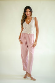Anna Embroidered Vest Natural