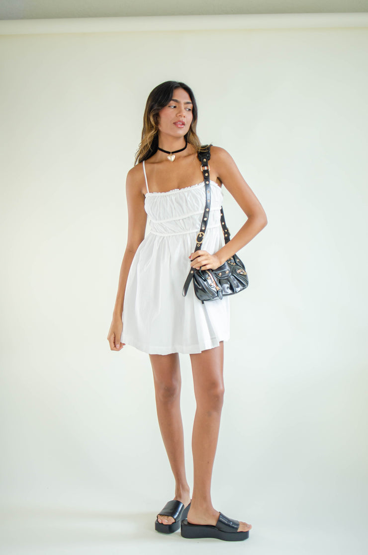 Claire Babydoll Dress White