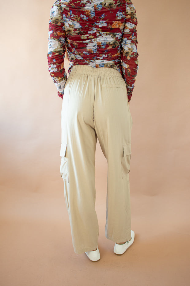 Aurora Cargo Trouser Pants Beige