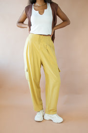 Aurora Cargo Trouser Pants Mustard