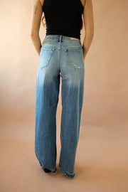 Jade High Rise Wide Leg Jeans Light Wash