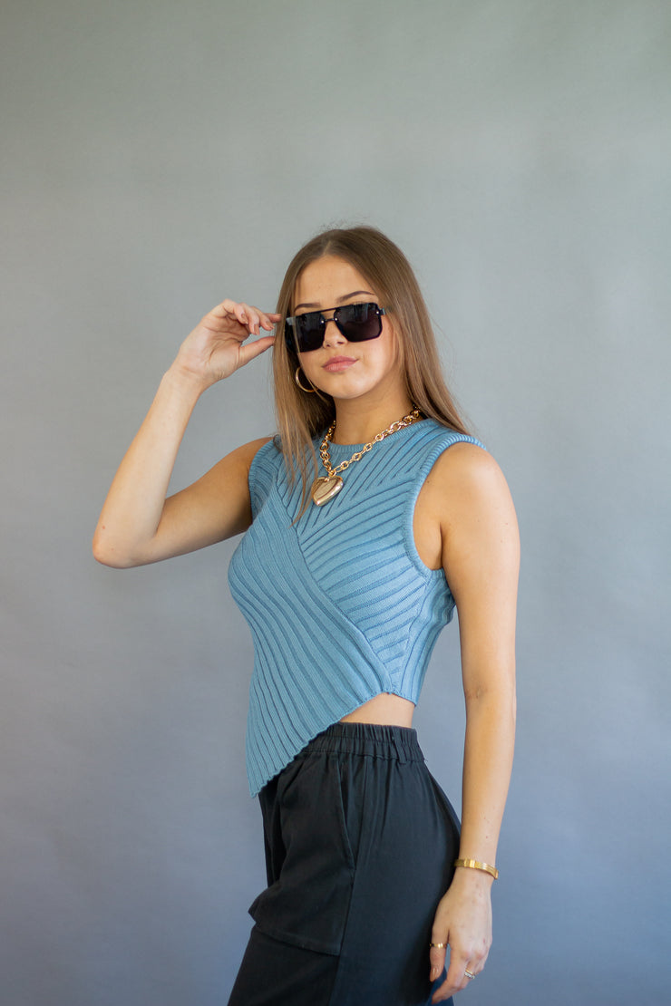 Letty V-front Knit Tank