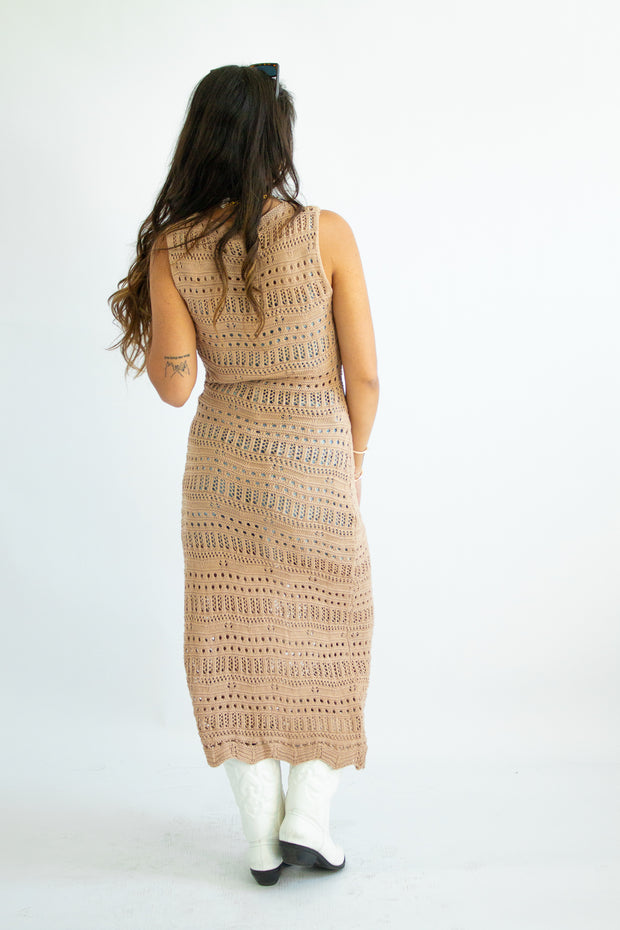 Izzie Crochet Sweater Dress