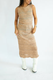 Izzie Crochet Sweater Dress