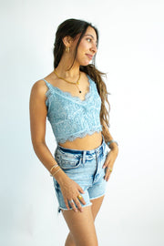 Cristina High Rise Fray Shorts