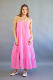 Hazen Dress Hot Pink