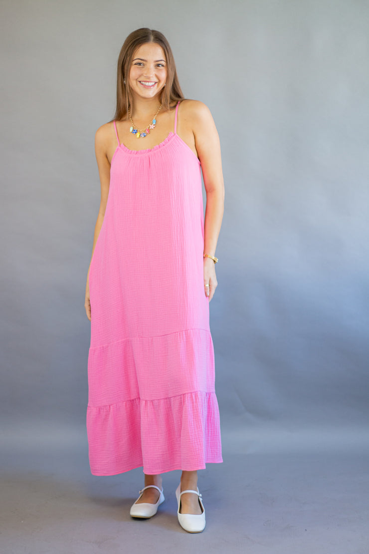 Hazen Dress Hot Pink